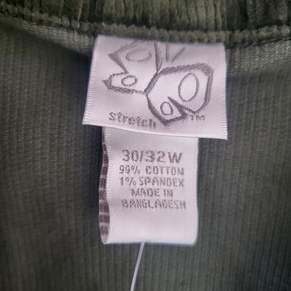 New Fashion Bug Green Corduroy Motorcycle Jacket Sz 30/32 - Picture 6 of 16